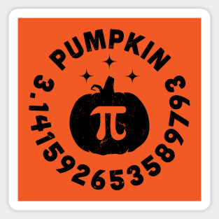 Pumpkin Pi Number 3.14 Pumpkin Pie Math Sticker